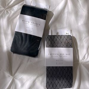 NWT (2) White House Black Market Tights - Size M/L